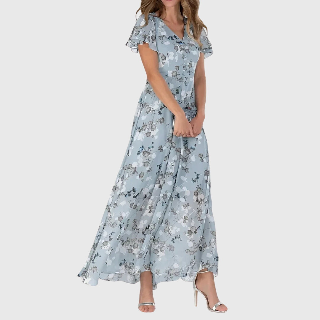 Darcey | Womens Floral V Neck Maxi Dress
