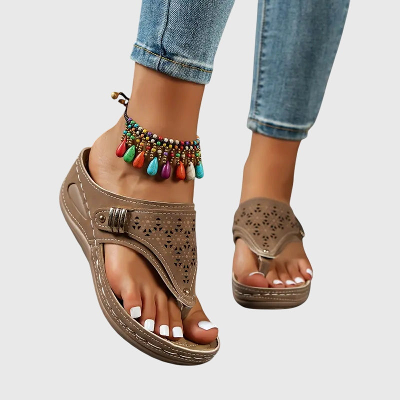 Ivy | Womens Slip On Flat Sandals