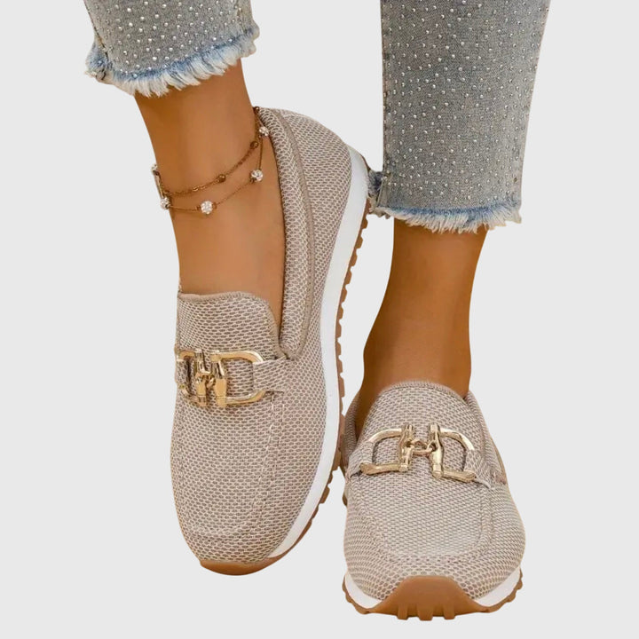 Audrey | Women’s Orthopedic Metal Accent Slip On Loafers