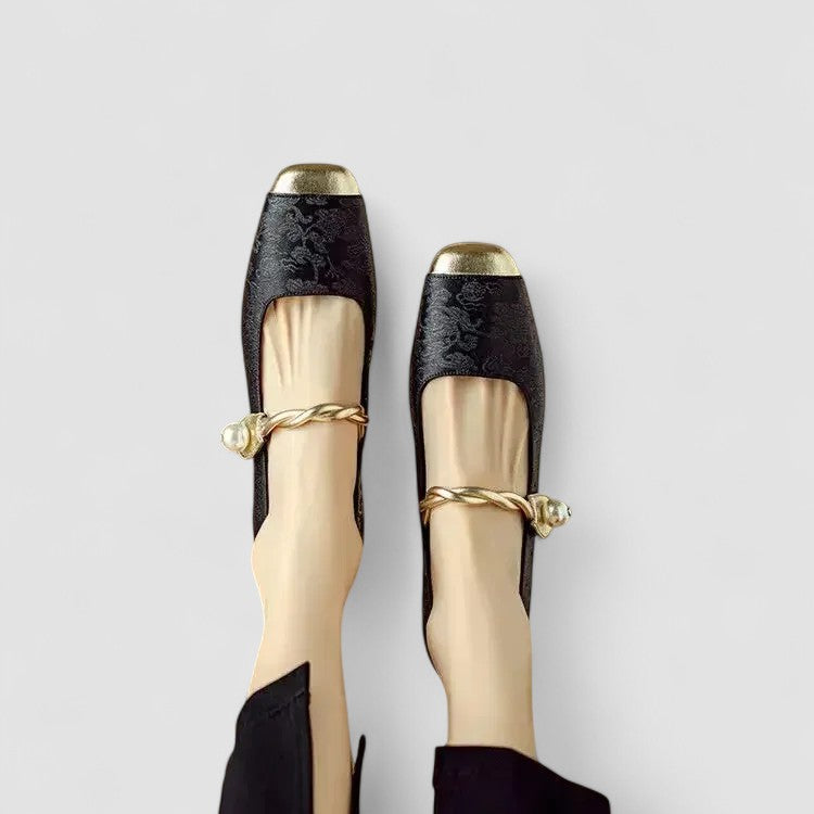 Florence | Womens Strap Detail Low Heel Shoes