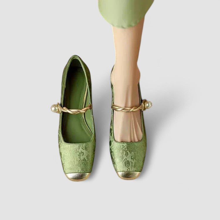 Florence | Womens Strap Detail Low Heel Shoes
