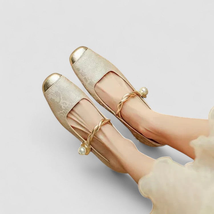 Florence | Womens Strap Detail Low Heel Shoes