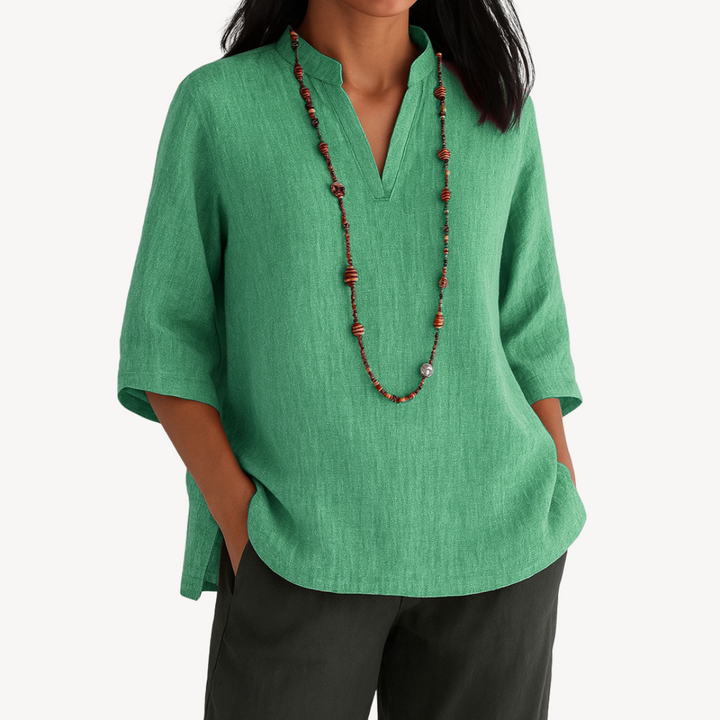 Emily | Women’s Casual Linen Tunic Top