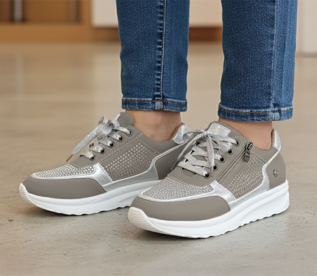 Evelyn | Womens Lace Up Platform Sneakers