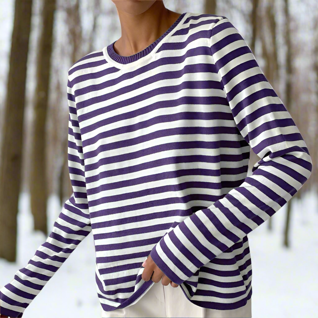 Clara | Women Spring Long Sleeve Striped Top