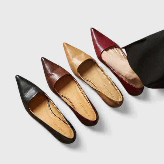 Elizabeth | Women Classic Pointed Toe Low Heel Pumps
