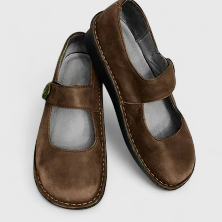 Isabella | Womens Strap Detail Slip On Shoes