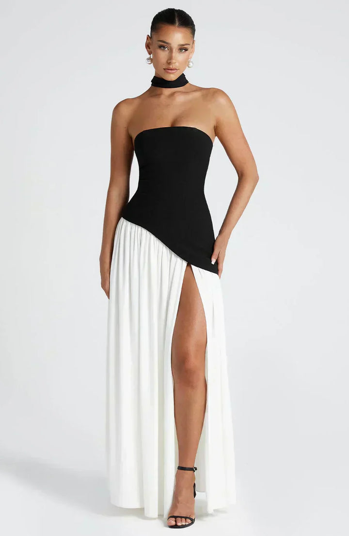 Julia | Women Wedding Guest Asymmetric Maxi Dress