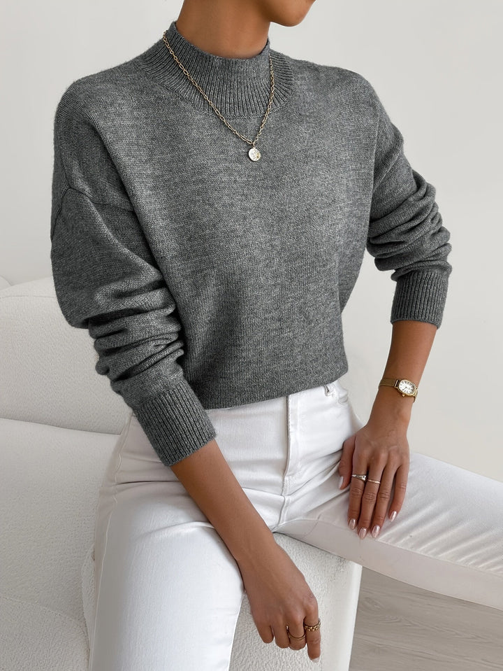 Emily | Women’s Spring Comfortable Mock Neck Sweater