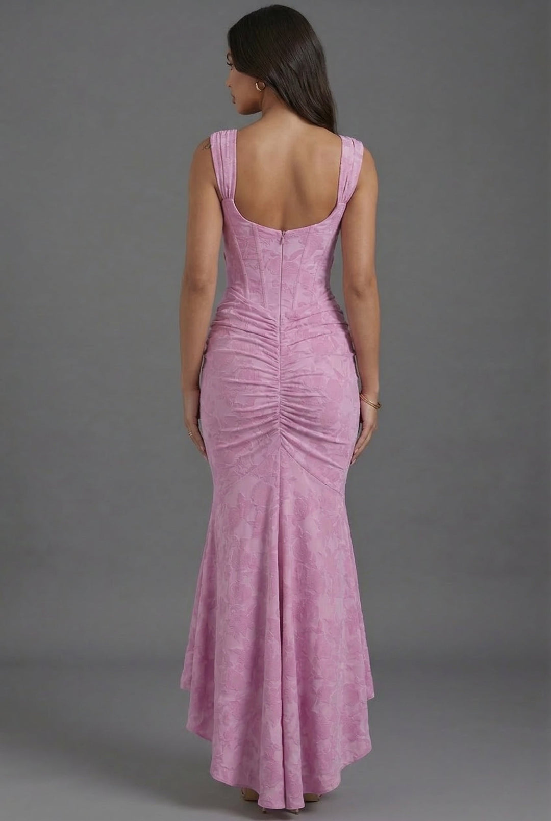 Lily | Maxi Dress Corset Bodice Ruched Waist Fishtail Hem