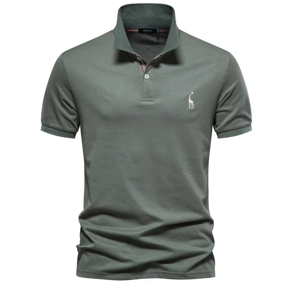 Scott | Men's Short Sleeve Button Polo Shirt