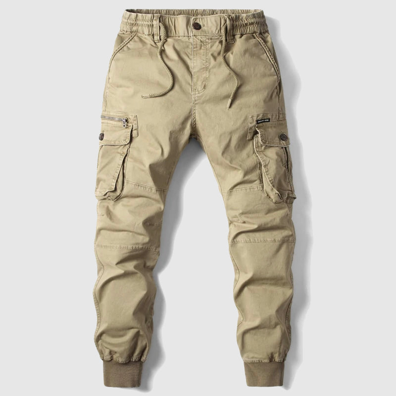 Beau | Men's Slim Fit Cargo Pocket Casual Pants