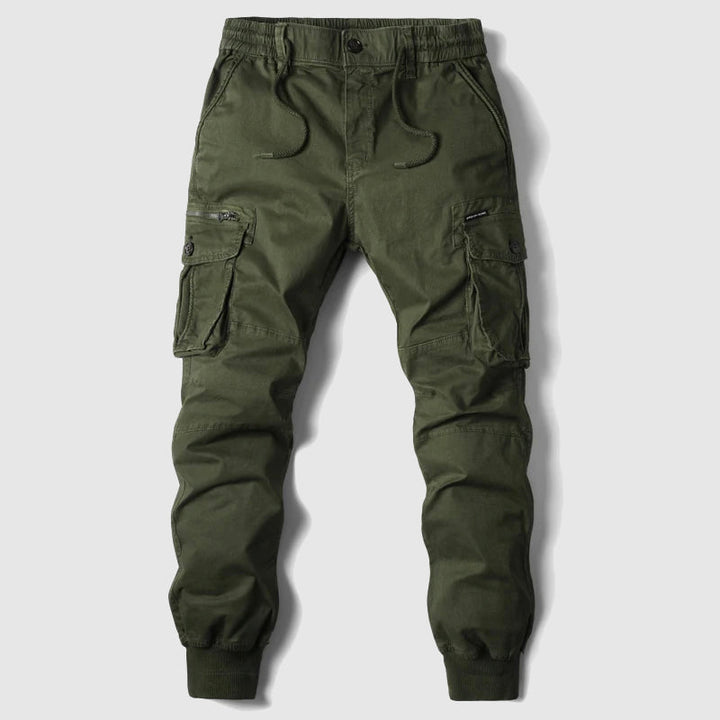 Beau | Men's Slim Fit Cargo Pocket Casual Pants