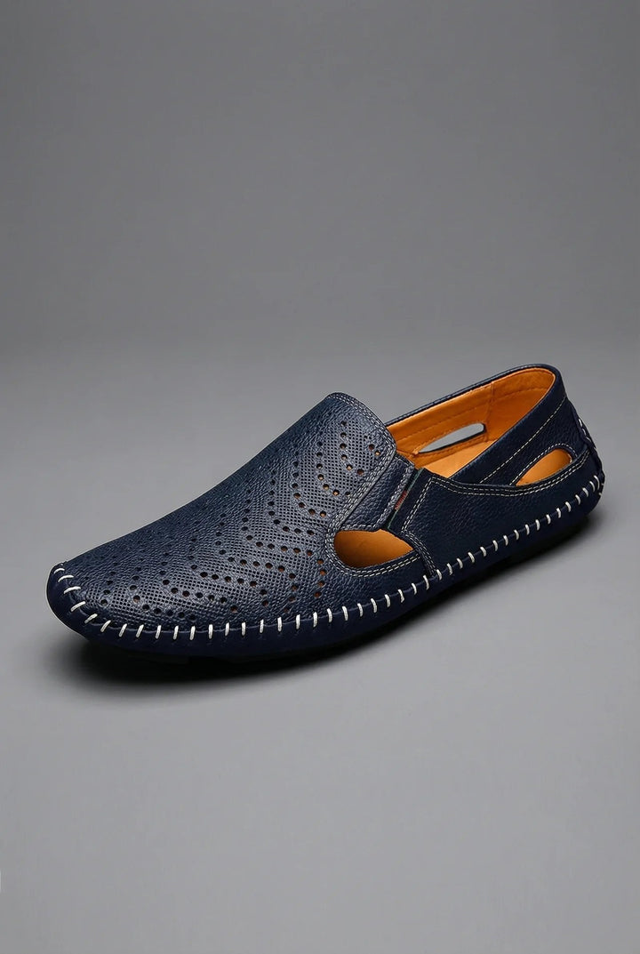 William | Men's Perforated Slip-On Breathable Summer Loafers