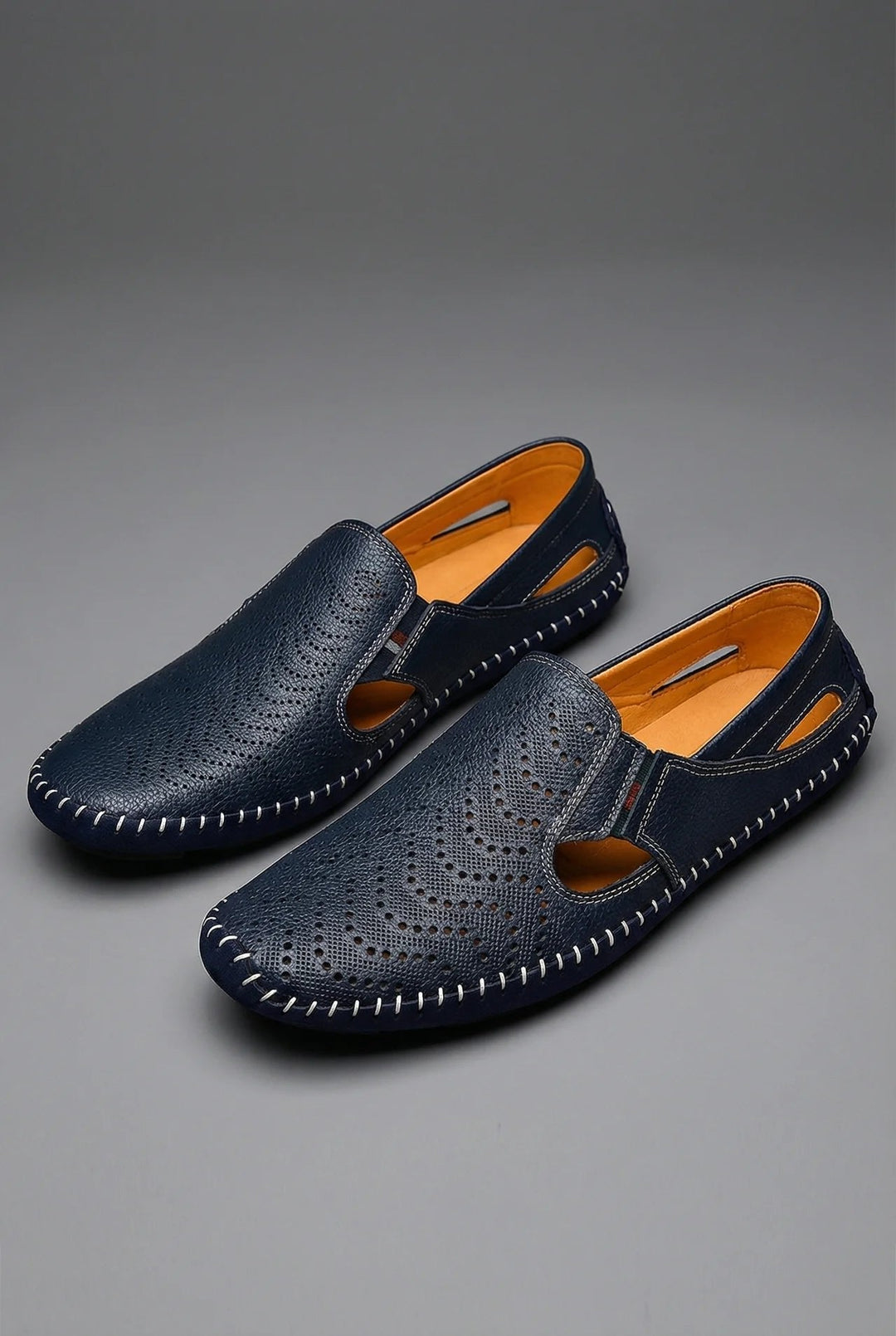 William | Men's Perforated Slip-On Breathable Summer Loafers