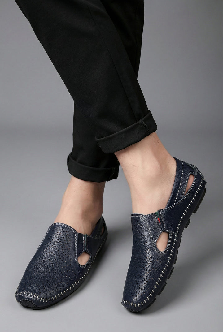 William | Men's Perforated Slip-On Breathable Summer Loafers