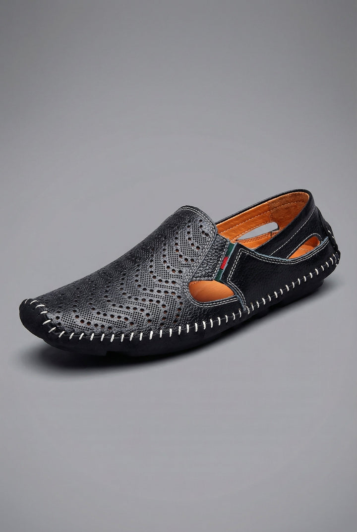 William | Men's Perforated Slip-On Breathable Summer Loafers