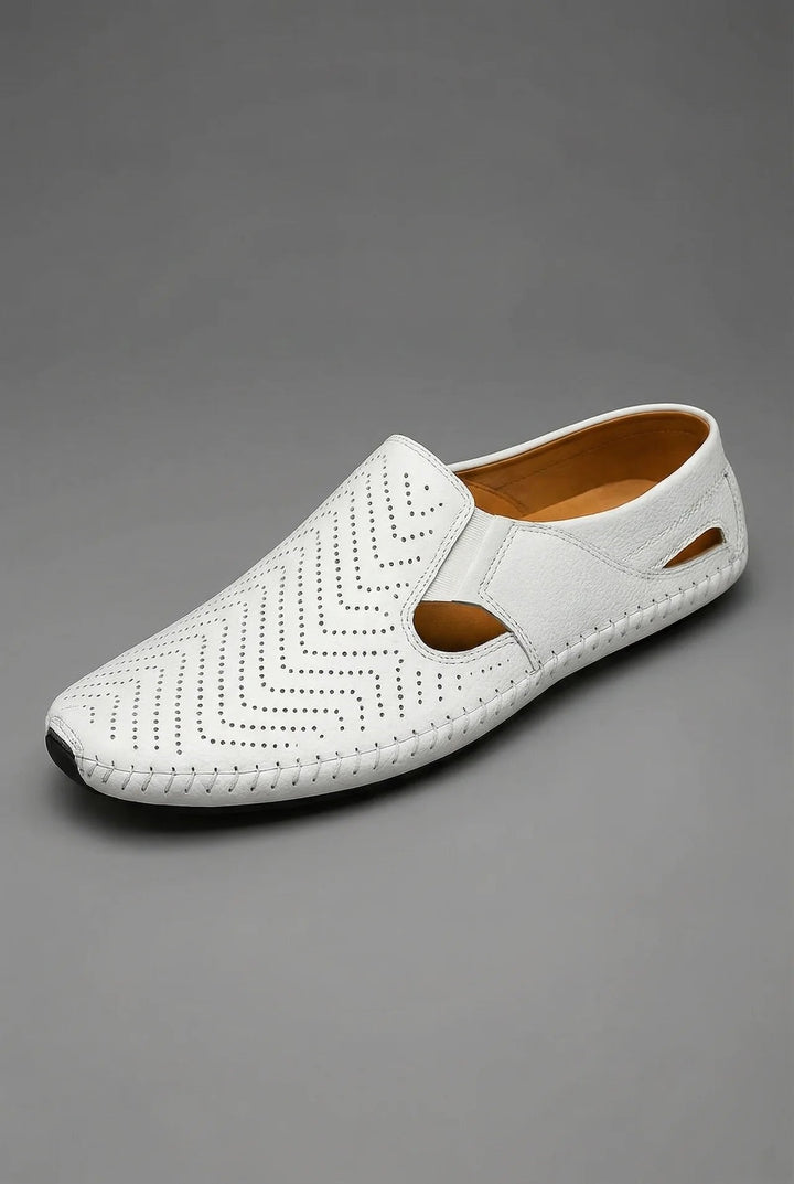 William | Men's Perforated Slip-On Breathable Summer Loafers