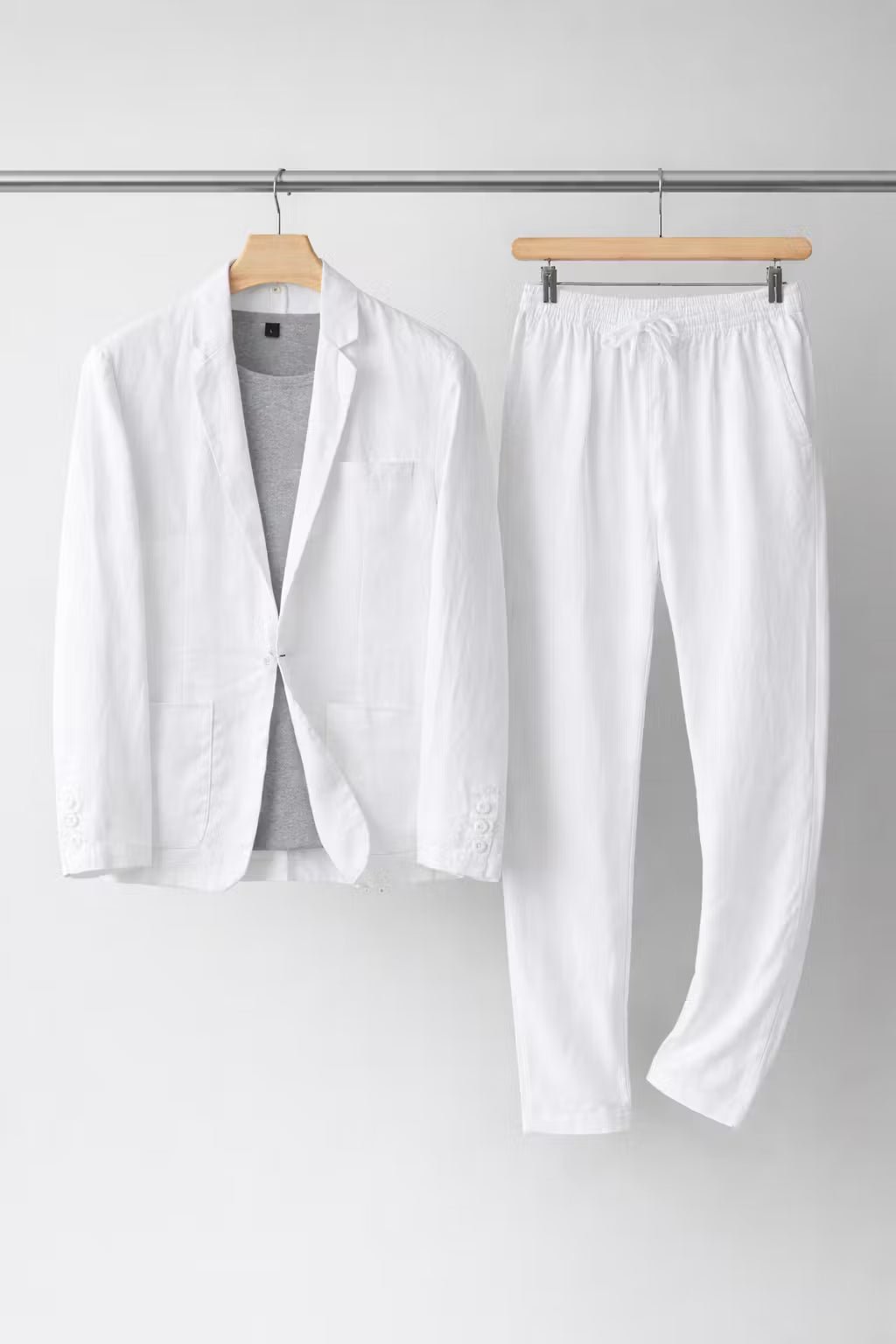 James | Men's Relaxed-Fit Linen Two-Piece Suit Set