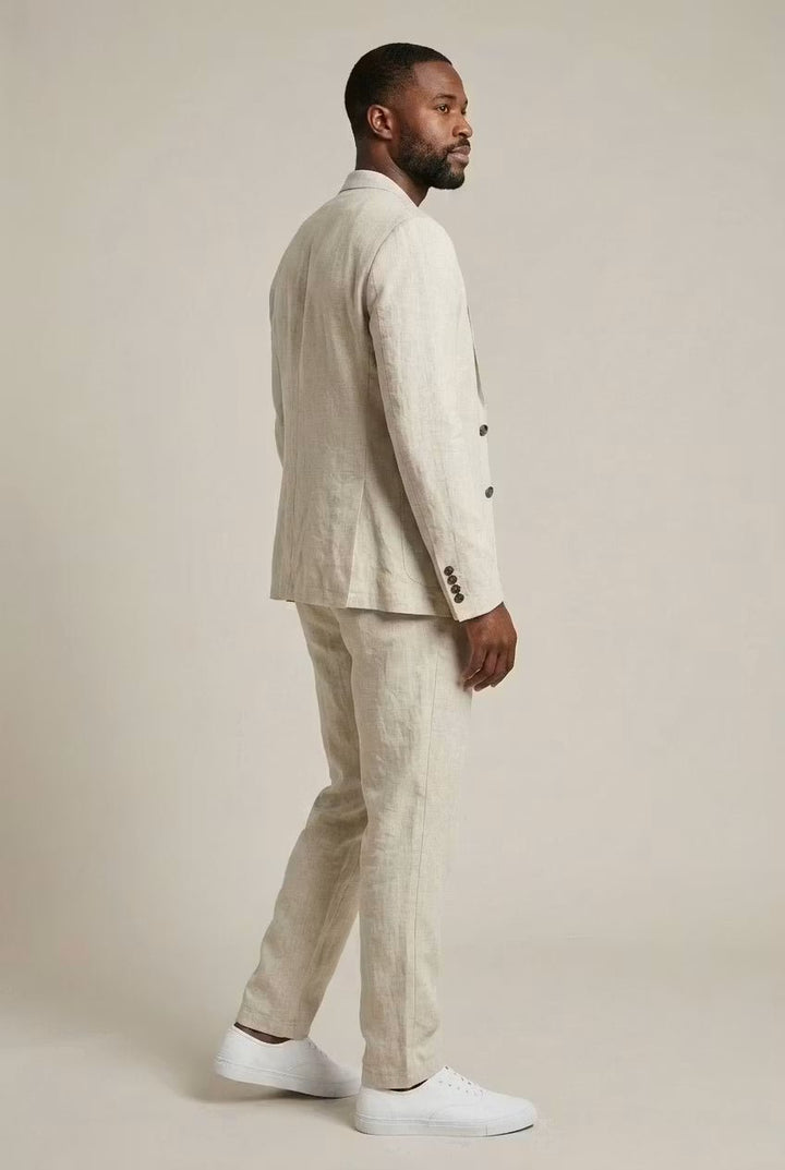 James | Men's Relaxed-Fit Linen Two-Piece Suit Set