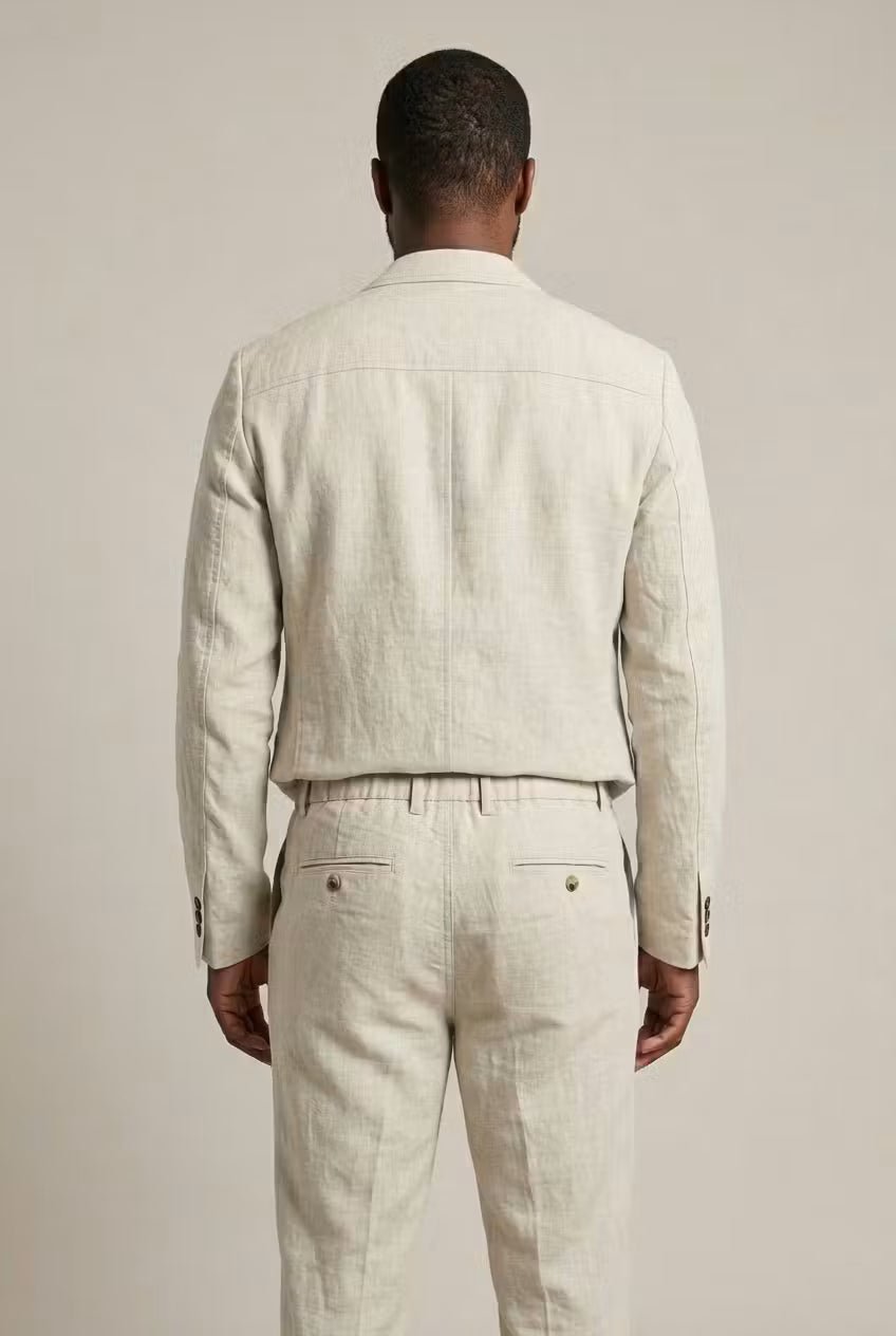 James | Men's Relaxed-Fit Linen Two-Piece Suit Set