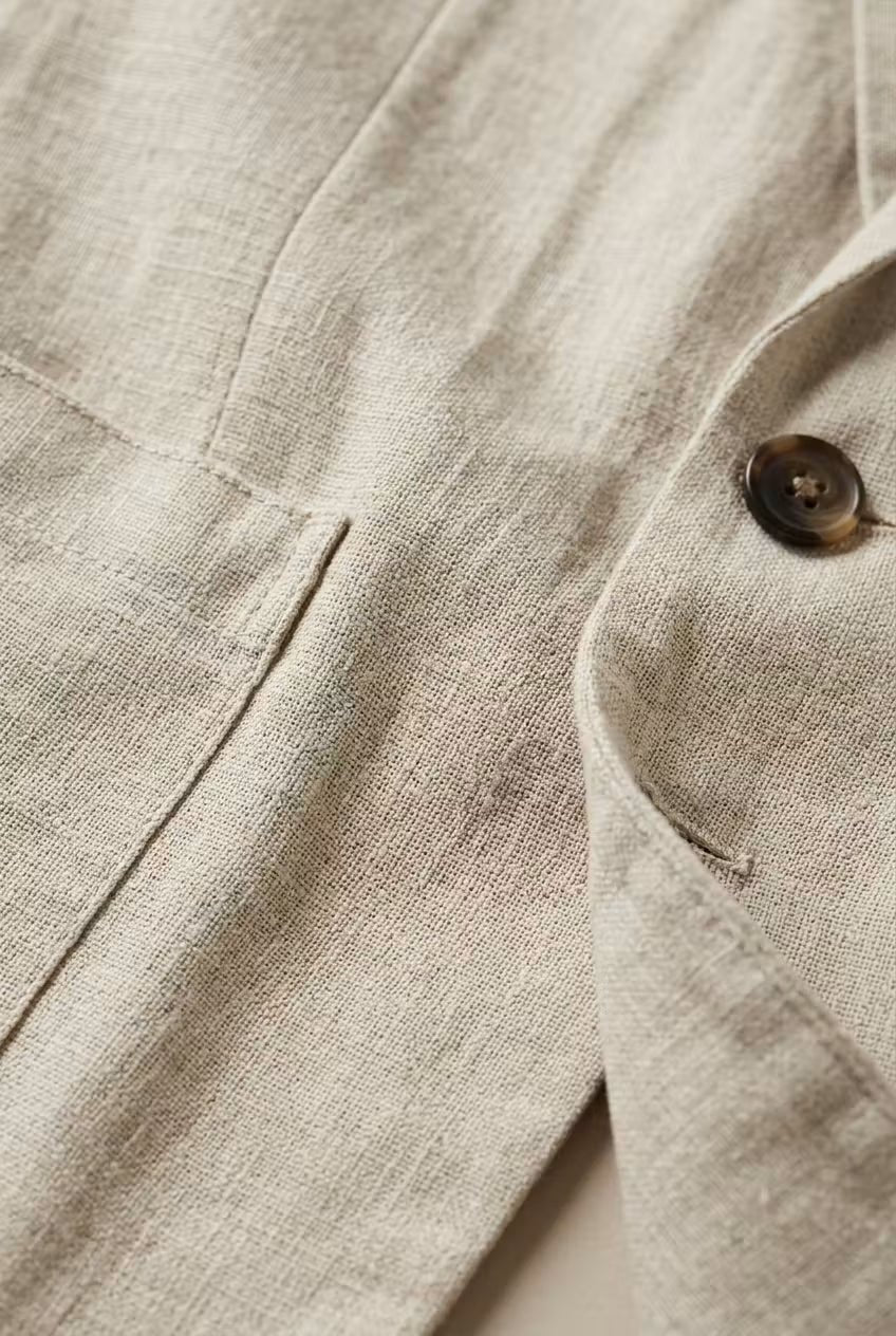 James | Men's Relaxed-Fit Linen Two-Piece Suit Set