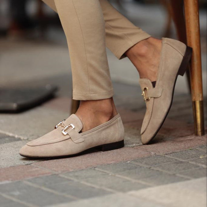 Edward | Men's Slip On Metal Detail Loafers