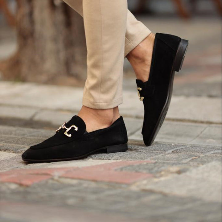 Edward | Men's Slip On Metal Detail Loafers