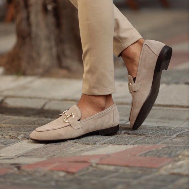 Edward | Men's Slip On Metal Detail Loafers