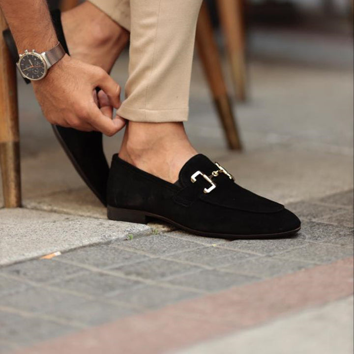 Edward | Men's Slip On Metal Detail Loafers