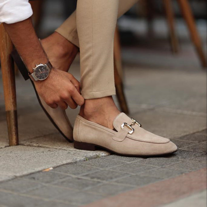 Edward | Men's Slip On Metal Detail Loafers