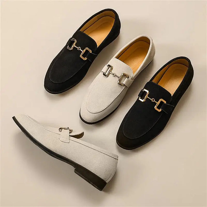 Edward | Men's Slip On Metal Detail Loafers