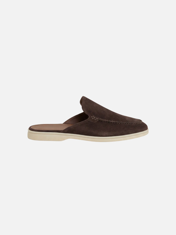 Muhammad | Men's Slip-On Mules Open Heel Stitched Detail Casual