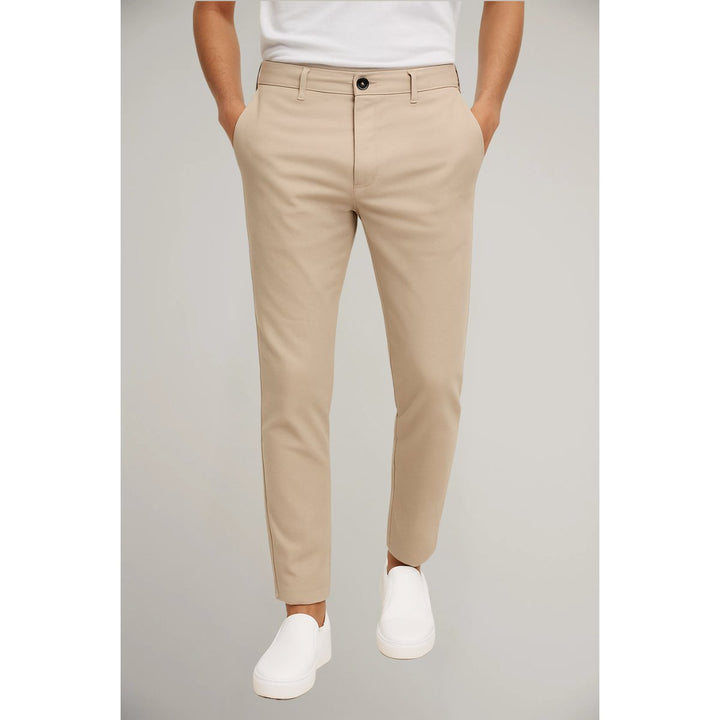 Oliver | Men's Tailored Slim-Leg Button-Zip Trousers