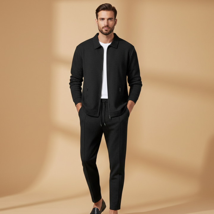 Dylan | Men's Casual Zip Jacket Two Piece Set