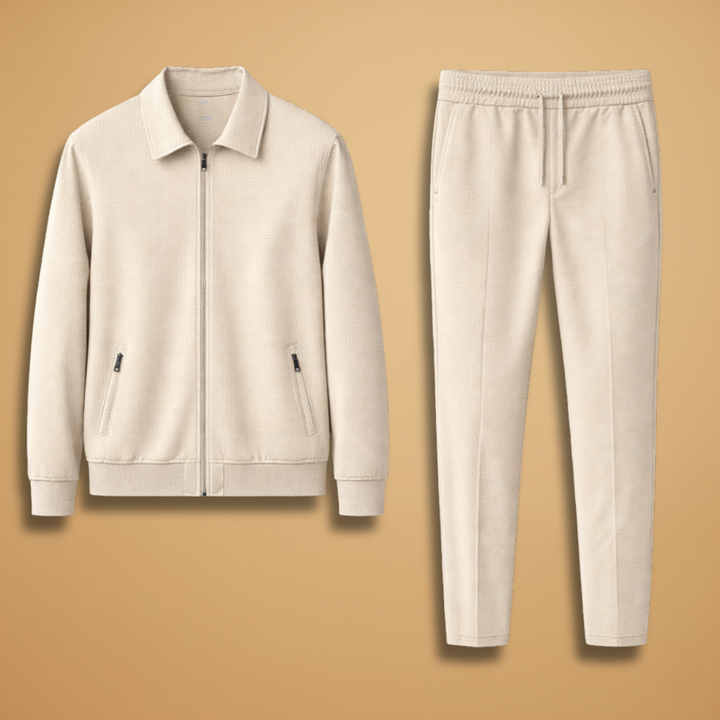 Dylan | Men's Casual Zip Jacket Two Piece Set