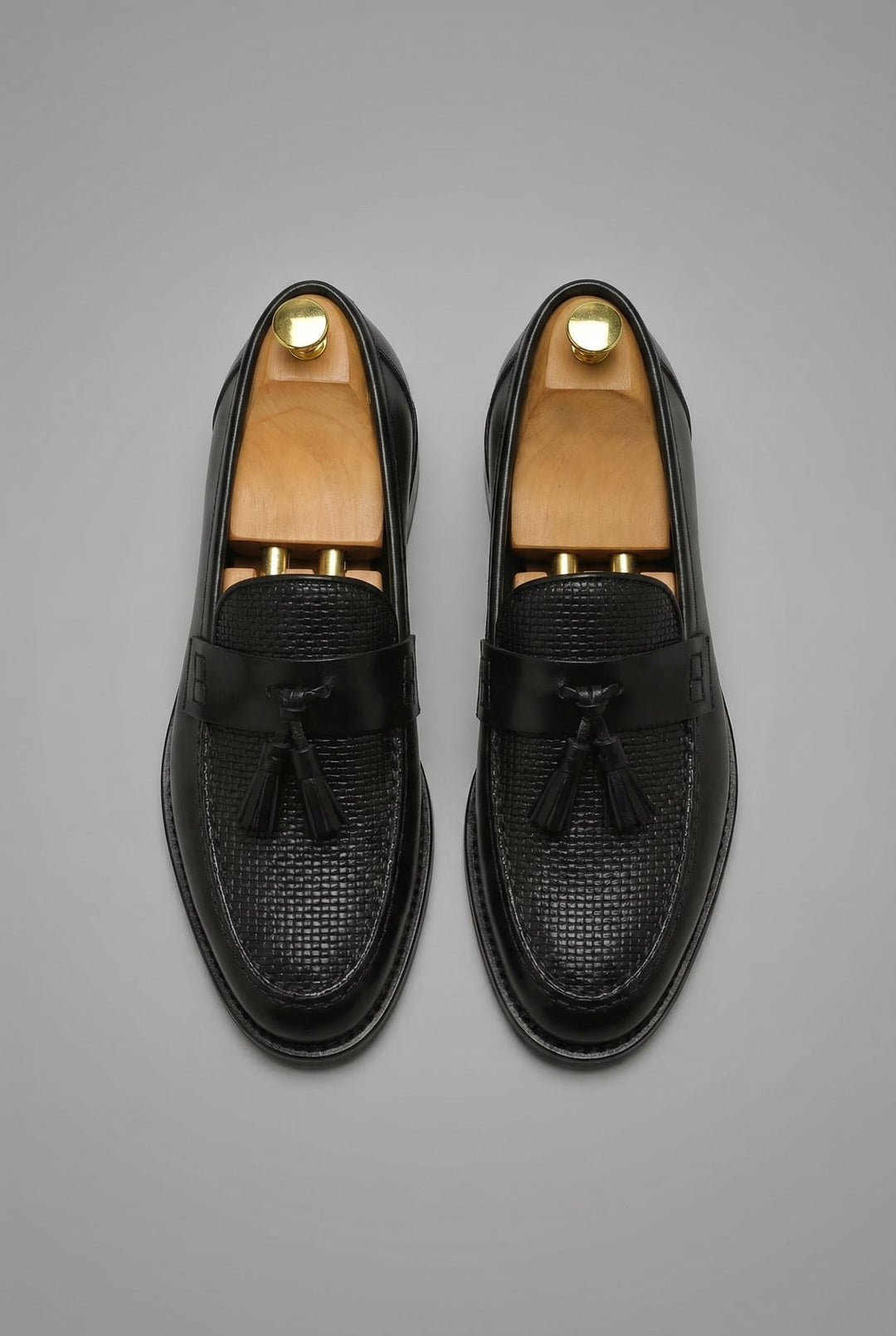 Freddie | Men's Woven Tassel Slip-On Loafers Smart Formal Shoes