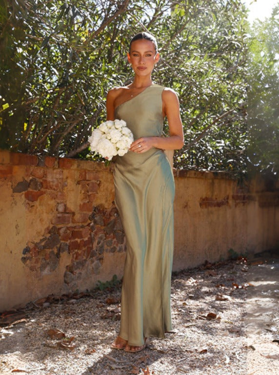 Samantha | Spring Women One Shoulder Maxi Dress