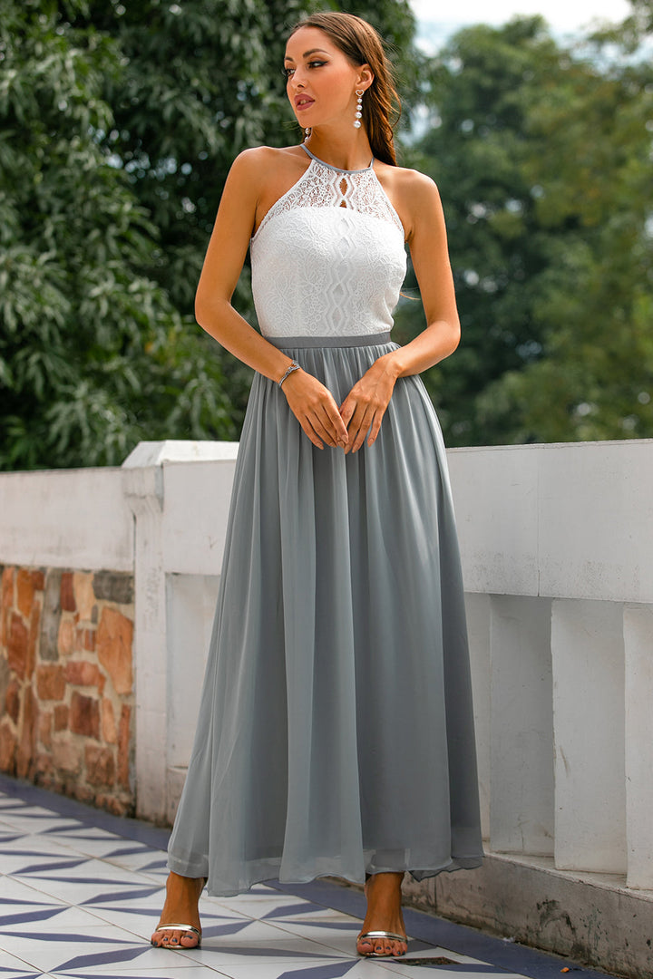 Lauren | Women Wedding Guest Halter Maxi Dress