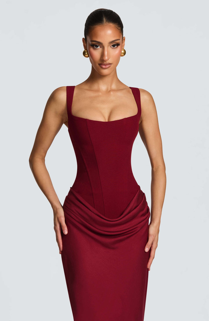 Jasmine | Women's Sleeveless Bodycon Maxi Wedding Guest Dress