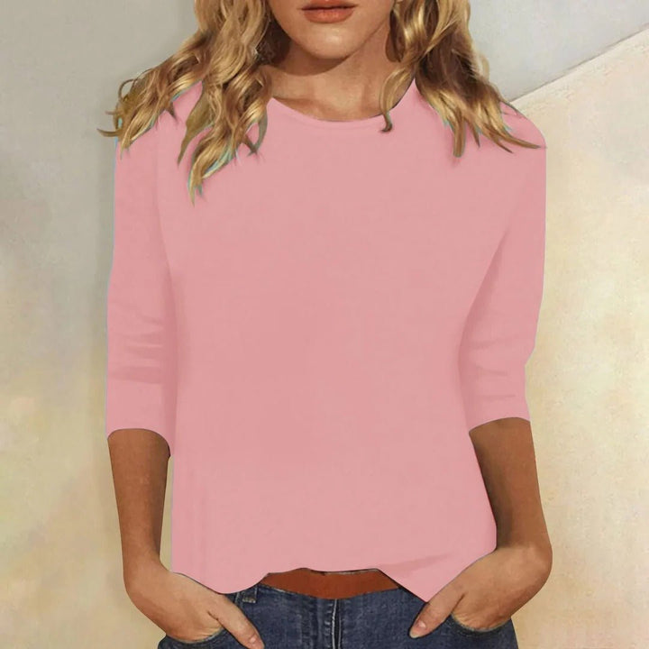 Lily | Women's Crew Neck 3/4 Sleeve Top Regular Fit