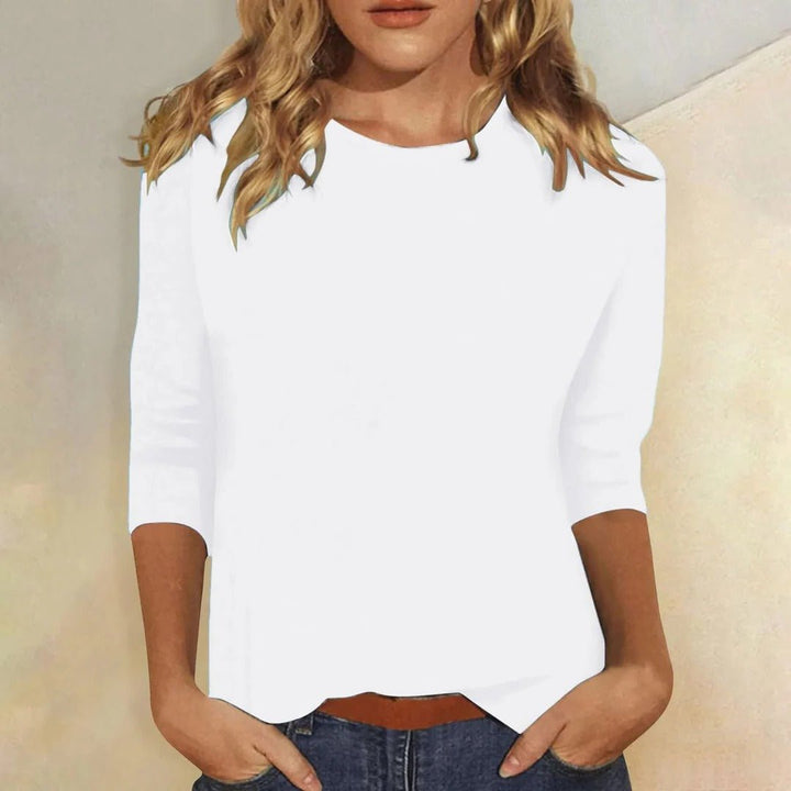 Lily | Women's Crew Neck 3/4 Sleeve Top Regular Fit