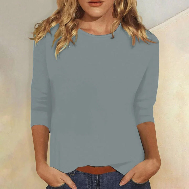 Lily | Women's Crew Neck 3/4 Sleeve Top Regular Fit