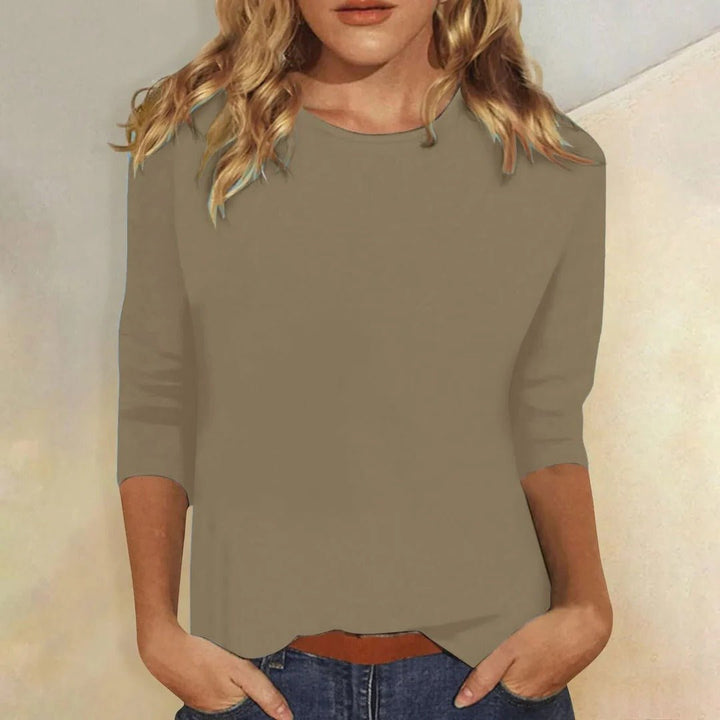 Lily | Women's Crew Neck 3/4 Sleeve Top Regular Fit