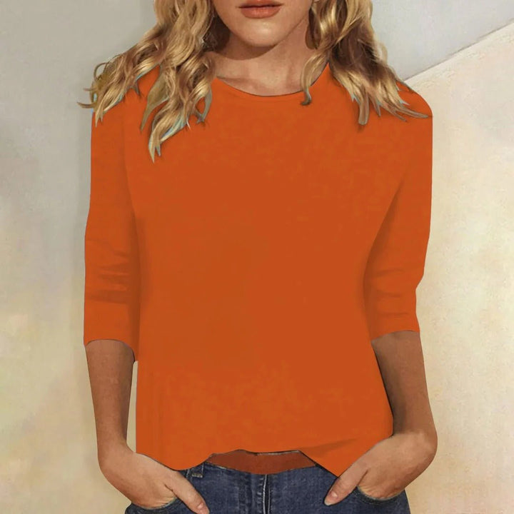 Lily | Women's Crew Neck 3/4 Sleeve Top Regular Fit