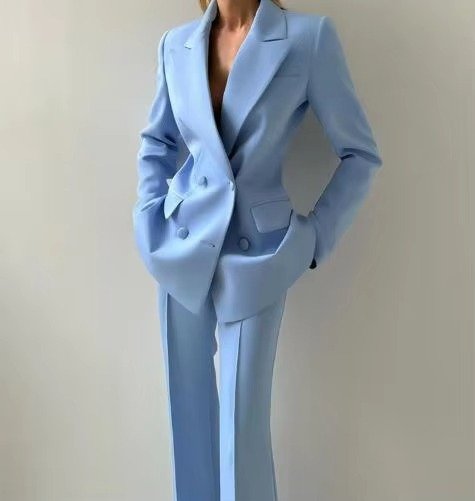 Phoebe | Women's High-Waist Single-Button Three-Piece Blazer Set