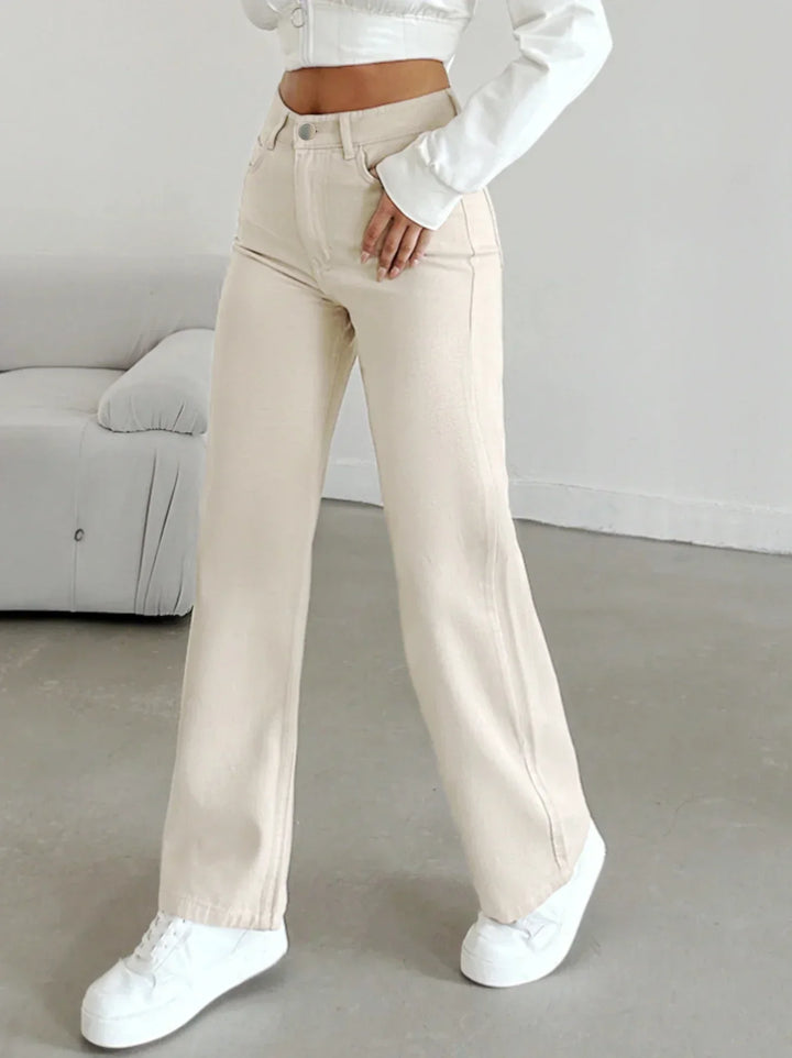 Bella | Women's High Waist Straight Leg Pants