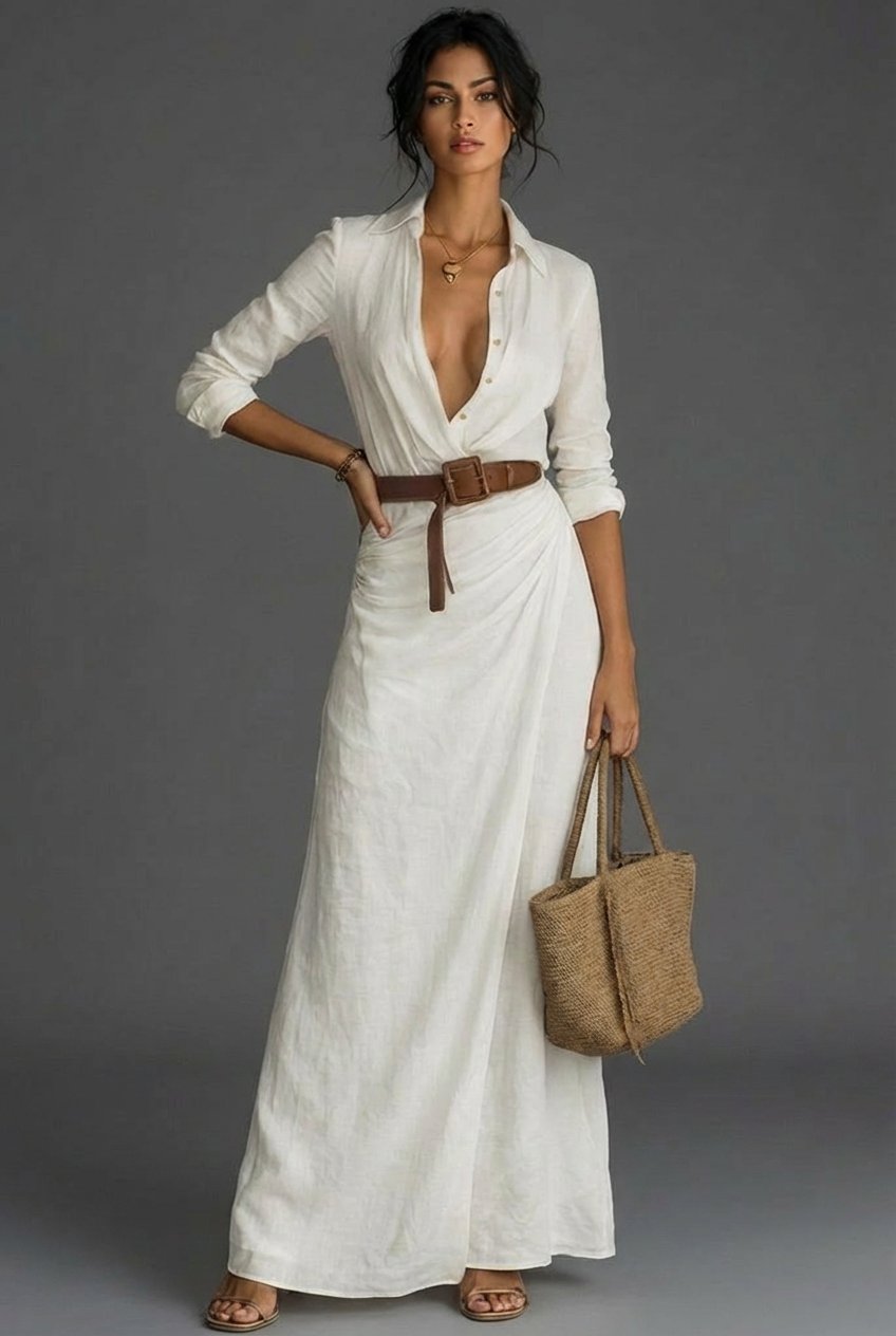 Amelia | Women's Long Sleeve Wrap Maxi Dress