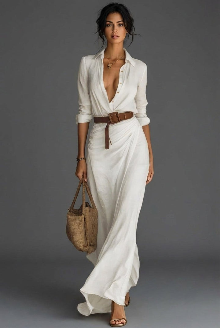 Amelia | Women's Long Sleeve Wrap Maxi Dress