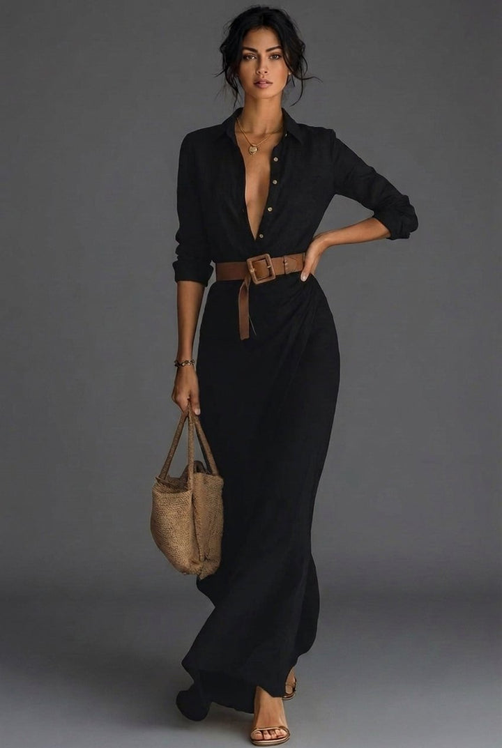 Amelia | Women's Long Sleeve Wrap Maxi Dress